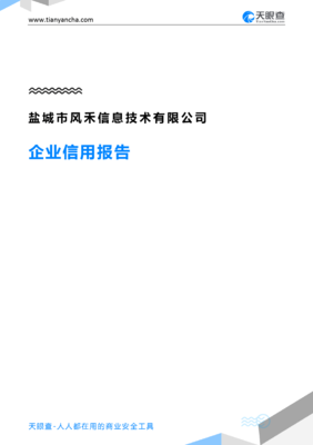 盐城市风禾信息技术(企业信用报告)- 天眼查